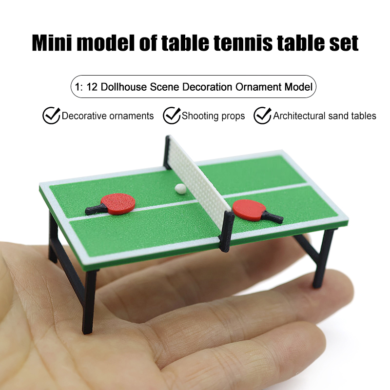 Table Tennis Reference - 1/12 Mini Dollhouse Sports Furniture, Table