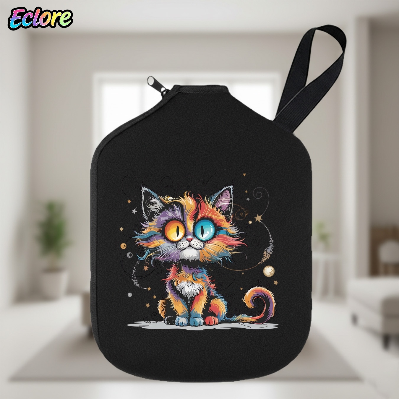 Table Tennis Paddles - Galaxy Star Cat Pickleball Paddle Bag