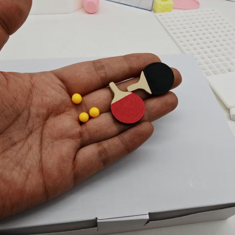 Table Tennis Reference - 1Set Dollhouse Miniature Ping Pong Ball