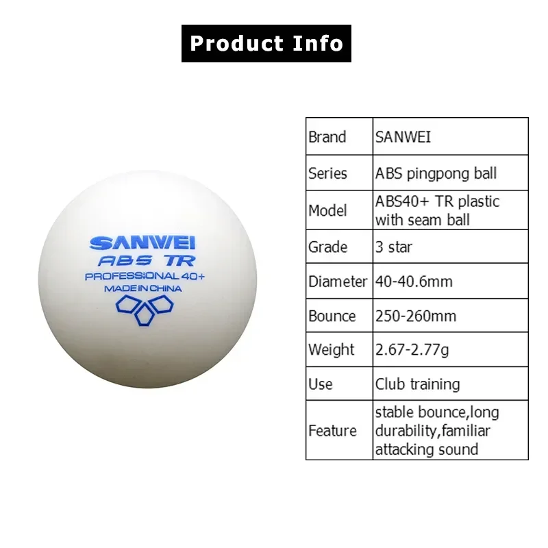 SANWEI-ABS TR 3 Star Table Ten - đánh giá và giá Table Tennis Vr