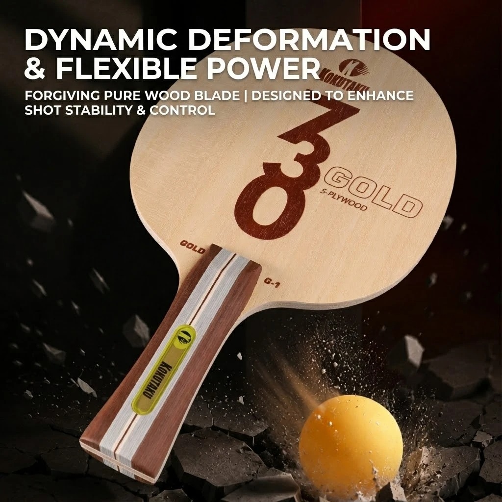 Kokutaku Table Tennis Blade FL - đánh giá và giá Table Tennis Launcher