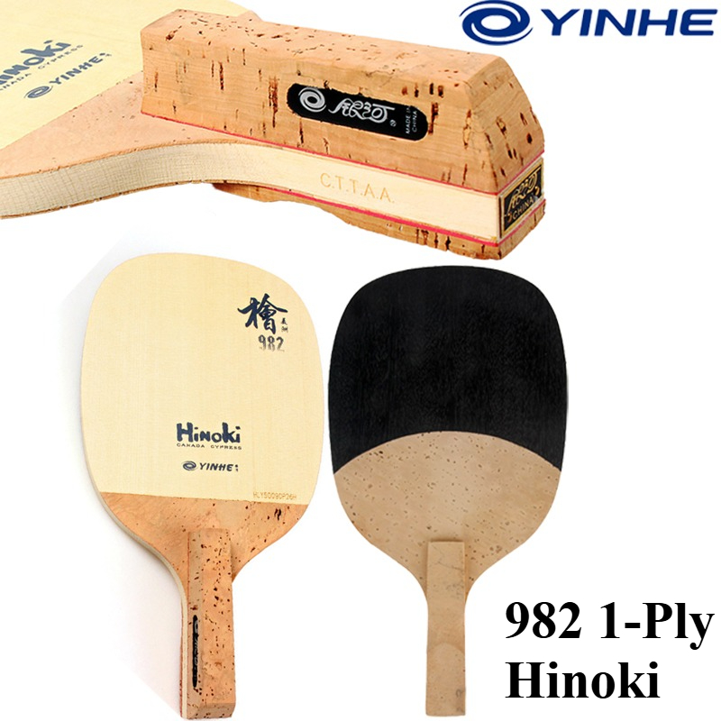 YINHE 982 1-Ply Solid Hinoki T - đánh giá và giá Table Tennis Paddles