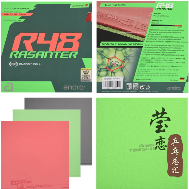 Andro Rasanter R45 47 50 C45 4 - đánh giá và giá Table Tennis Rubber