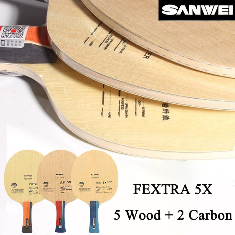 SANWEI FEXTRA 5X Blue/Yellow A - đánh giá và giá Table Tennis Paddles